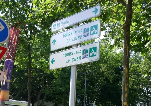panneaux itinéraires cyclables