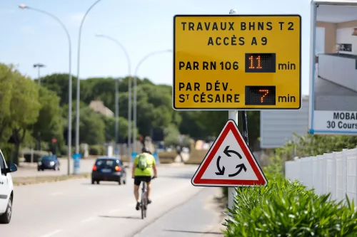 Informer les usagers des temps de traversées des zones de chantier